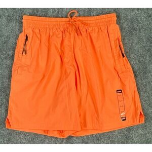 LCKR All Around 6 Inch Shorts Mens Small Orange Athletic Mesh Lined NWT